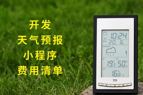 開發天氣預報小程序的費用清單